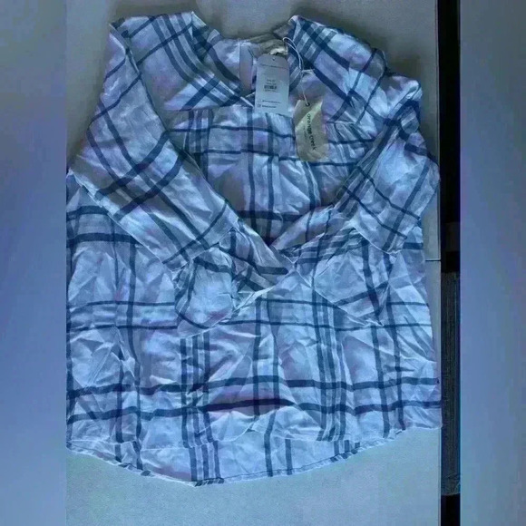 Orange Creek plaid blouse, new with  tag size M - Picture 1 of 3